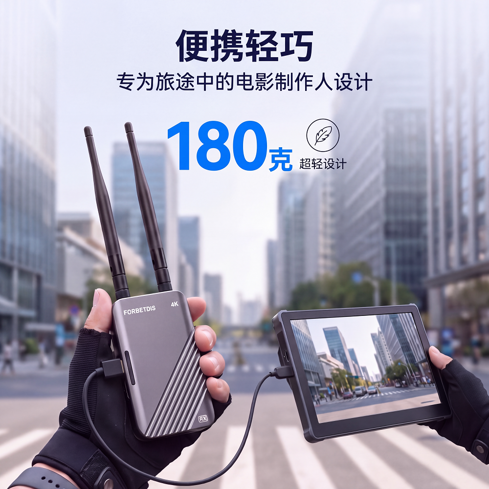 JM500PRO 4K 无线 HDMI 发射器与接收器 | 500米/1640英尺远距离传输 | 4K@30Hz | 0.06S 低延迟